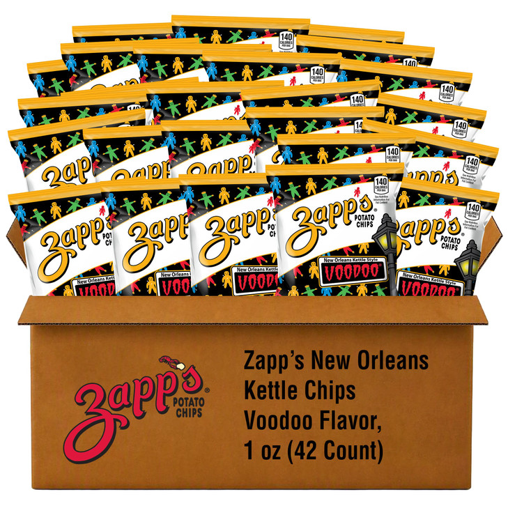 Zapp S New Orleans Voodoo Potato Chips 1 Oz Bags 42 Count