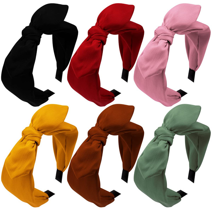 Jaciya Knotted Bow Headbands For Women Turban Headbands