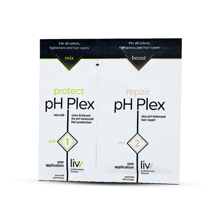 Liw Ph Plex Steps 1 And 2 Protect And Repair Hair Care Treatment Use With Home Hair Color And Bleach Products Salon Quality Professional