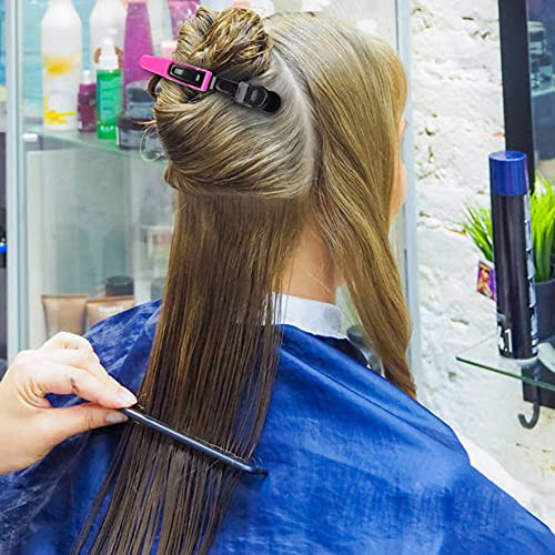 Hh And Ll No Crease Sectioning Hair Clips 30 Pack 15 Colors Non Slip Alligator Clips For Thick And Fine Hair No Damage Lightweight Styling