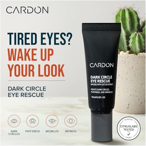 Cardon Dark Circle Rescue For Men And Women Under Eye Roller Eye Stick Massager For Puffy Eyes Dark Circles Bags Wrinkles Made With Peptides