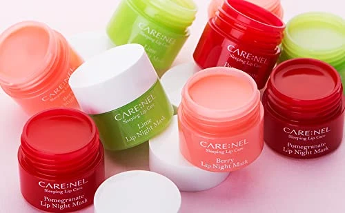 Lip Mask Overnight 5G 3Set Berry Plus Lime Plus Pomegranate Korean Beauty Intensive Treatments Balm Nourish Hydrate Scrubs Exfoliator