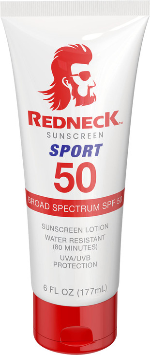 Redneck Sunscreen Spf 50 Sport Lotion Water Resistant 6Oz