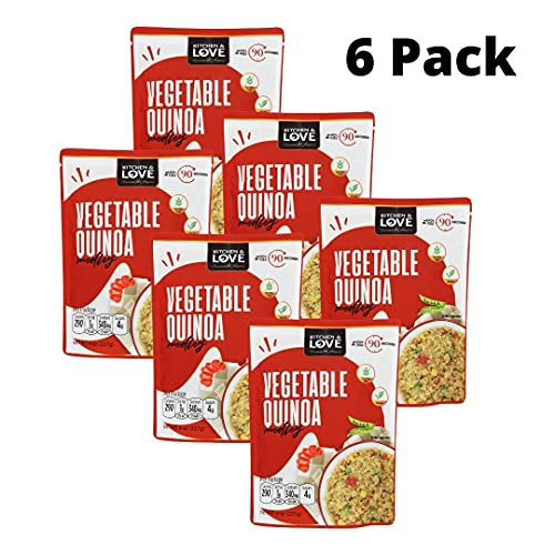 Kitchen And Love Vegetable Quinoa Medley Pre Cooked Microwave Ready Pouch Shelf Stable Non Gmo Gluten And Dairy Free Plant Based Kosher