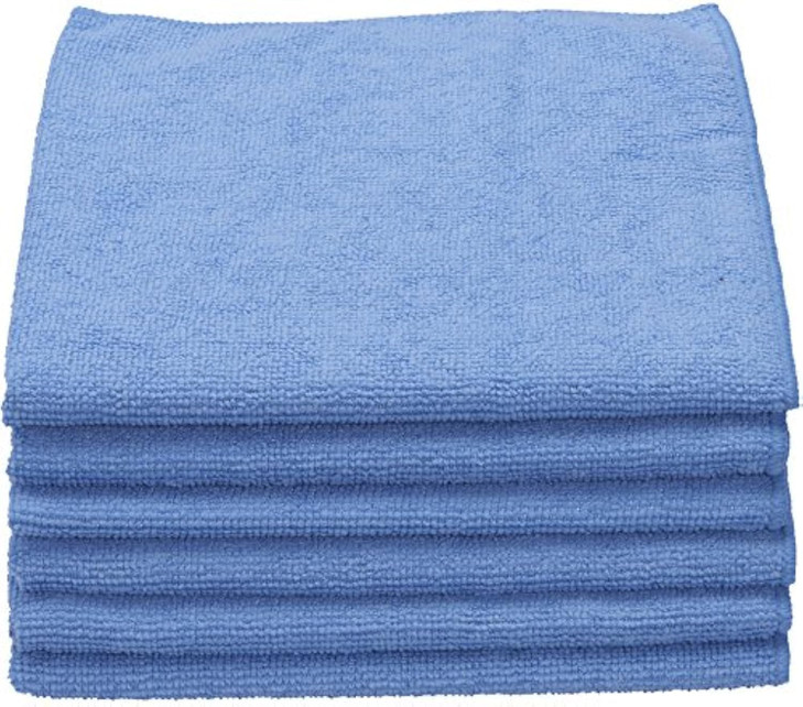 Unger 16 x 16 Microfiber Ultra-Absorbent Cloths, 6 Pack, Trap and Hold Dust and Dirt, All-Purpose Scrubbing Cloths, Household Cleaning Tools, Dusti