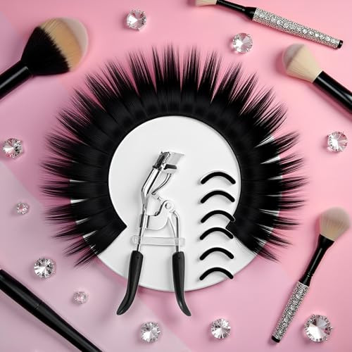 1 Set Black Lash Curler Eyelash Curling Mascara Brush Eyelash Curler Kit Convenient B One Size Eye