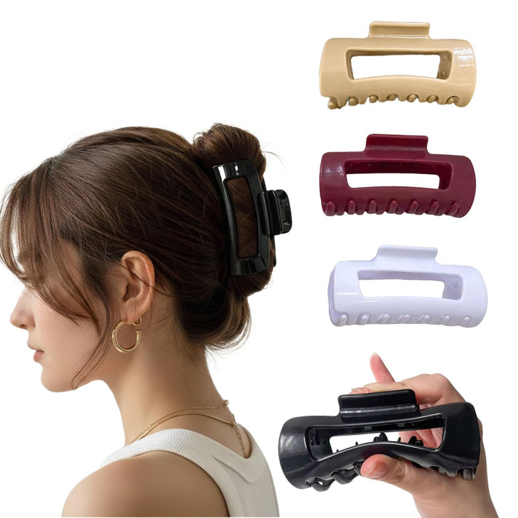 4Pcs Cloud Claw Clips For Women Scalp Safe Soft Silicone Hair Clip