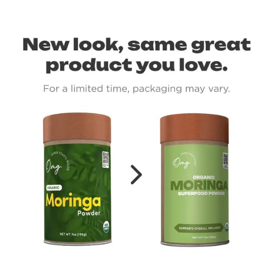 OMG! Superfoods Pure and Organic Moringa Powder - USDA Certified Moringa Oleifera, Great Source of Calcium, Iron, Vitamins A & E - 7 Oz (1 Pack)