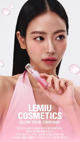 Lemiu Dewy Flow Tint Glossy Moisturizing Lip Tint With Apricot And Olive Oil True To Color Long Lasting Formula Lightweight And Non Sticky