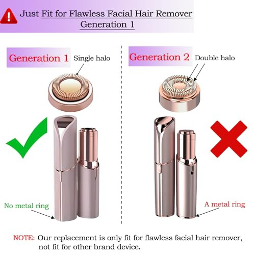 Facial Hair Remover Replacement Heads For Gen 1 Finishing Touch Flawless