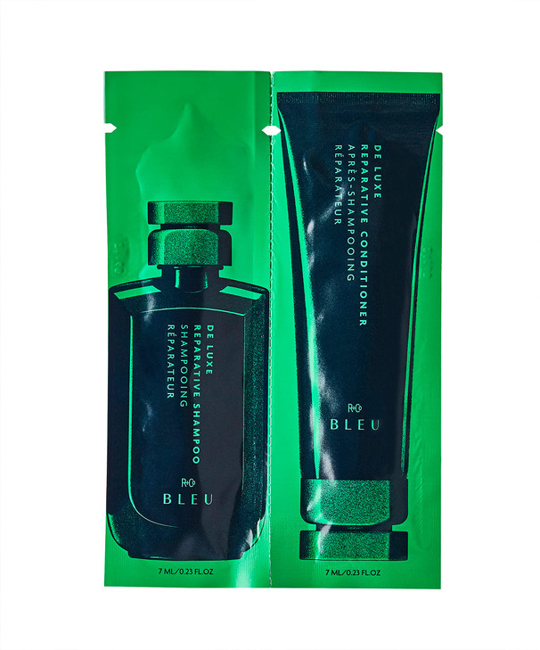 R Plus Co Bleu De Luxe Reparative Shampoo Plus Conditioner Tandem Packette 14Ml