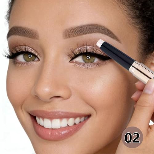 Twlbxmg Eyeshadow Stick And Sponge Brush Cream Shimmer Smooth Eyeshadow Pencil Hypoallergenic Waterproof Eye Shadow Eyeliner Highlighter