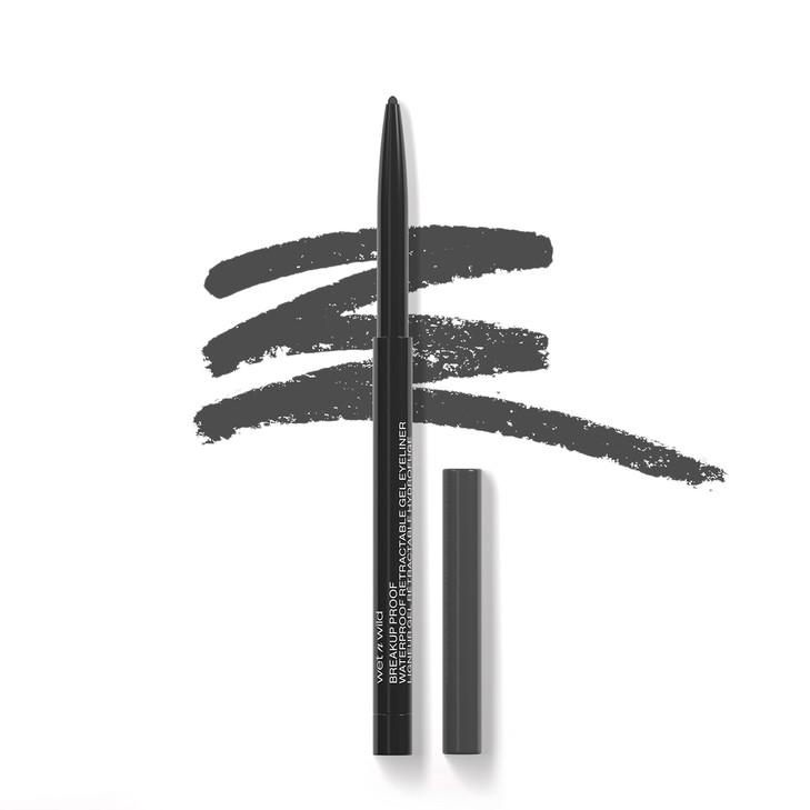 Wet N Wild Mega Last Breakup Proof Waterproof Retractable Gel Eyeliner Ultra Pigmented 16 Hour Long Wear Charcoal