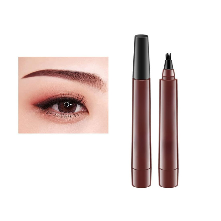 Liquid Eyebrow Pen Upgrade Eyebrow Pencil Tattoopen Long Lasting Waterproof And Smudge Proof Reddish Brown 3