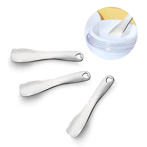 Sibba 3 Pcs Facial Spatula Massage Eye Roller Skincare Tool Silver