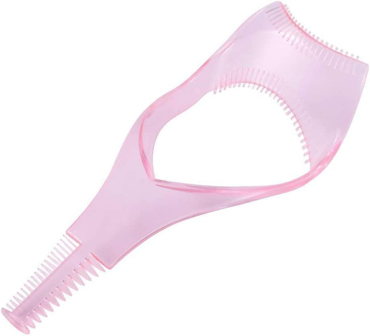 4 Pcs Eyelash Card 3 In 1 Reusable Plastic Mascara Guard Eyelash Brush Curler Lash Comb Makeup Cosmetic Tools For Women