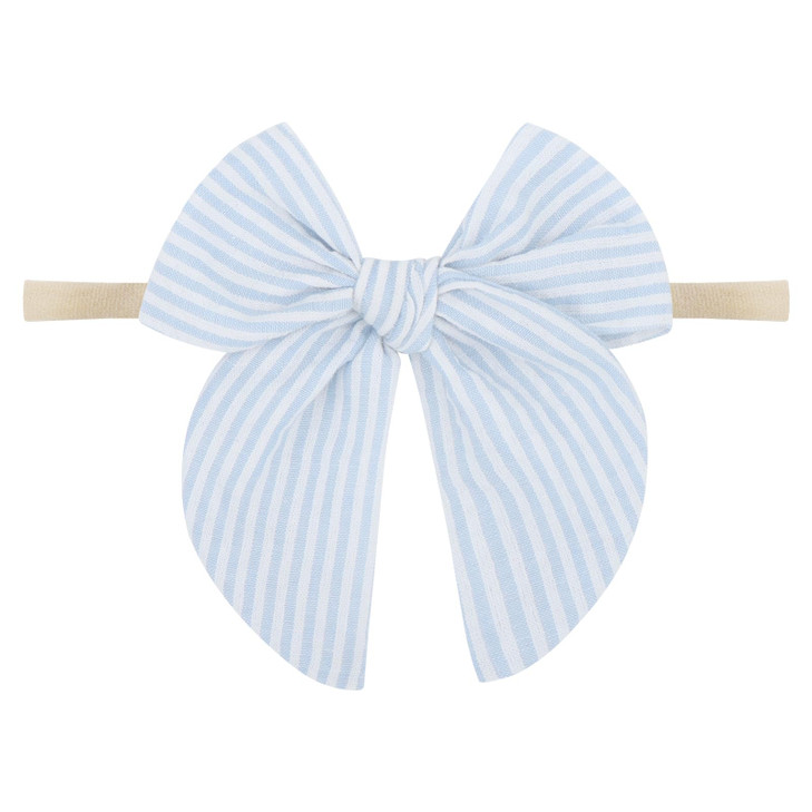 Lanmerry Baby Girl Headbands With Bows Cotton Hair Bows Handmade Hair Accessories For Newborn Infant Toddler Linen Hairbands Elastic Bands