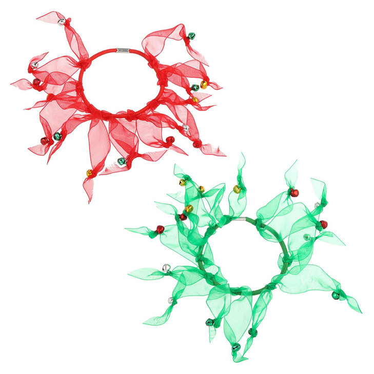 Christmas 2 Pcs Hair Ties Scrunchies For Women Holiday Hair Accessories
