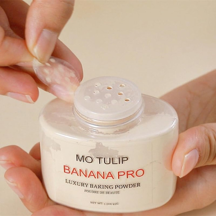 Banana Pro Loose Baking Powder Long Lasting Matte Finish Make Up Setting Powder Easy To Make Up Face Powder For Medium Skin Tones Minimizes