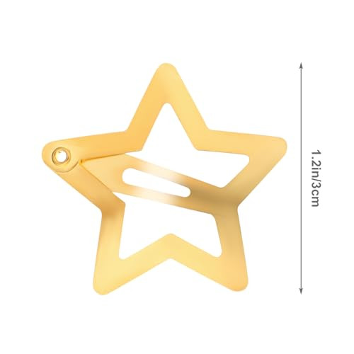 Wllhyf 10 Pieces Metal Star Snap Hair Clips Silver Cute Small Hair Barrettes Non Slip Hollow Out Stars Hairclips For Kids Girls Women