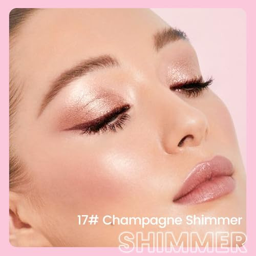 Kaely 2In1 Cream Eye Shadow Brightener Sticks For Eyes Pencil Eyeshadow Applicator Stick Waterproof Pigmented Eye Shadow Palette Highlighter