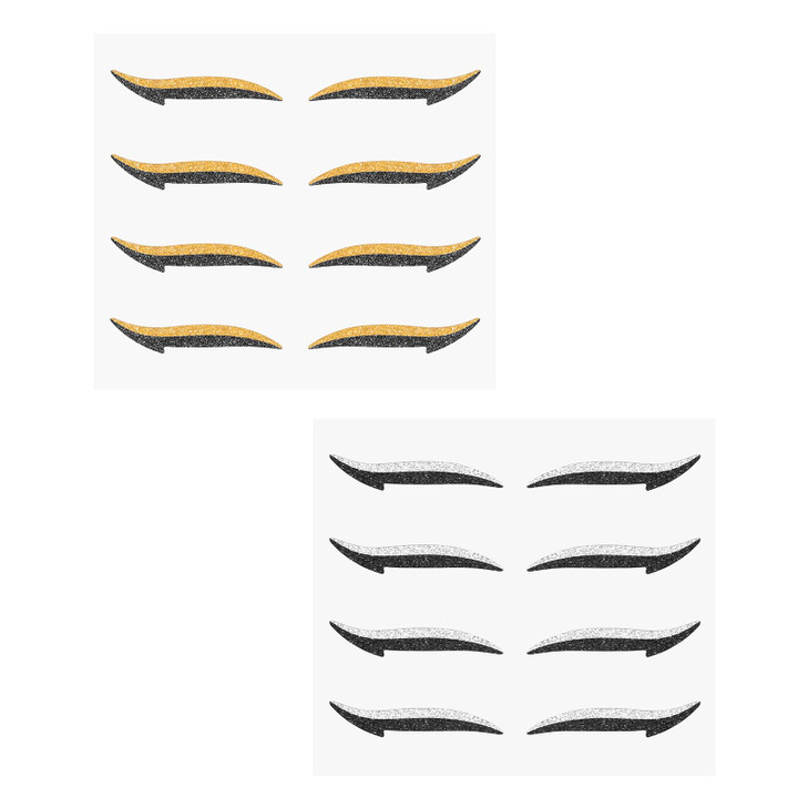 Geuufea Glitter Eye Line Strips Adhesive Instant Eyeliner Makeup Stickers For Eyes Dress Up