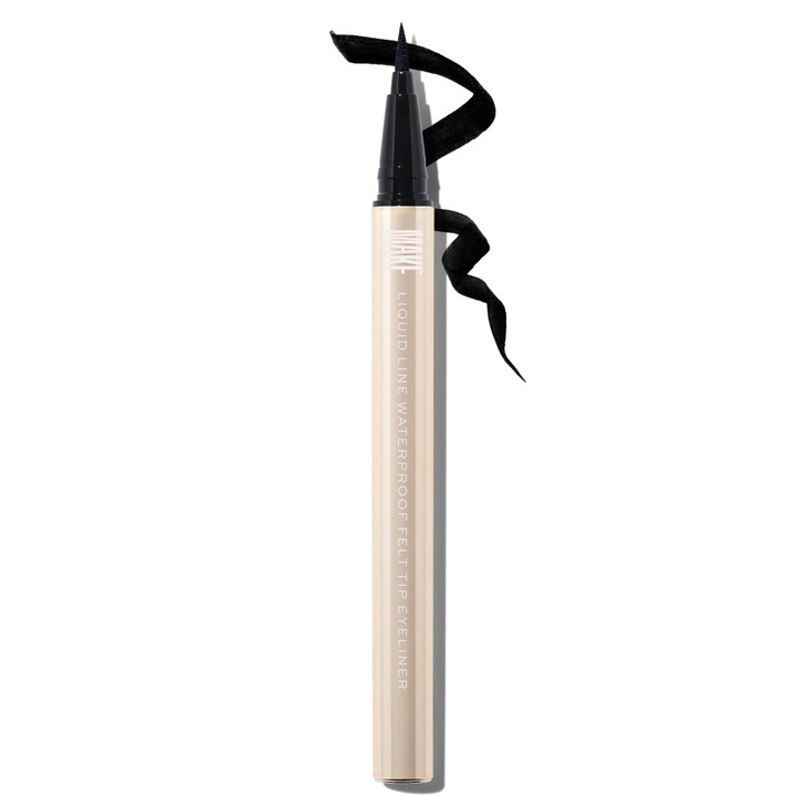 Make Beauty Liquid Line Waterproof Felt Tip Eyeliner Smudge Proof Onyx