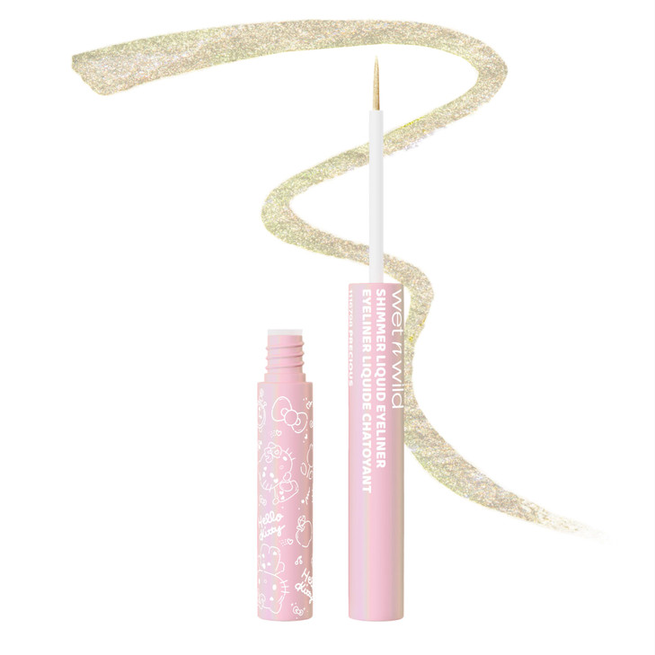 Wet N Wild Hello Kitty Shimmer Liquid Eyeliner Richly Pigmented Iridescent Pearl Particles Smooth And Easy Brush Application Cruelty Free