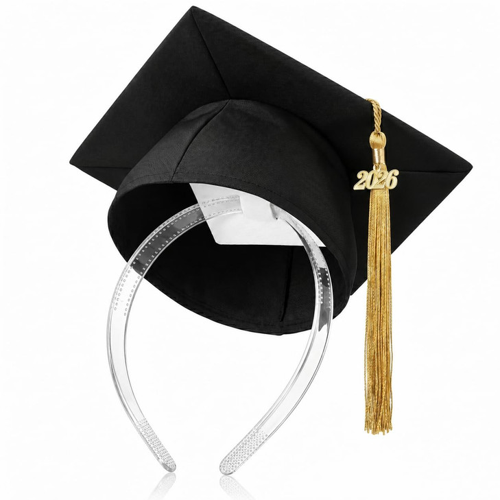 Giurkuu The Original Clear Graduation Cap Headband For Graduation Day