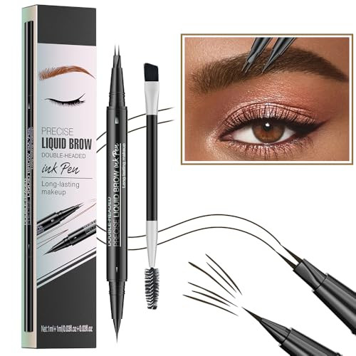 Pinkiou 2 In1 Eyebrow Pen Microblading Eyebrow Pen