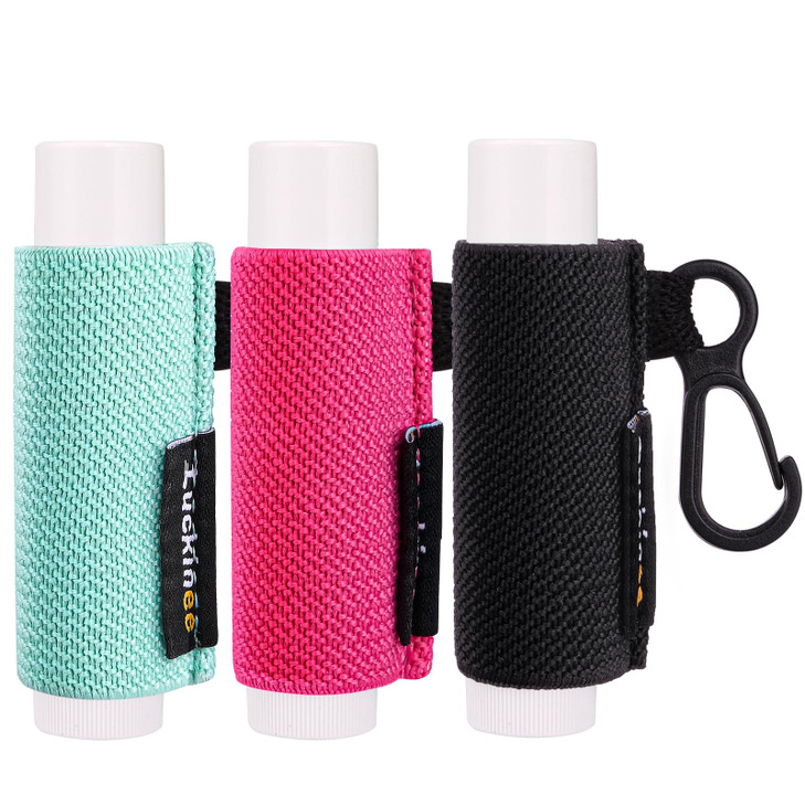 Luckinee 3Pcs Lip Balm Holder Keychain For Chapstick Holder Key Chain