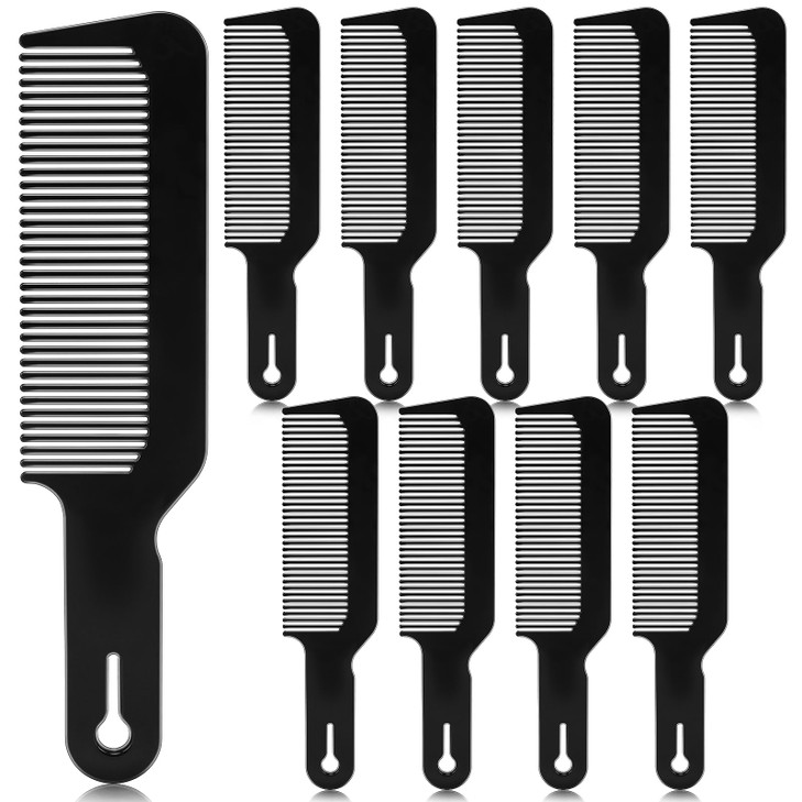 Nicemovic Barber Hair Cutting Blend Fade Combs 10 Pack For Hair Stylist Barber Accessories Supplies Fading Clipper Flat Top Blending Comb
