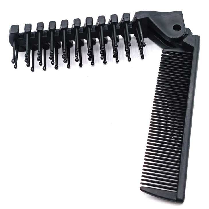 Keaiyyj Folding Travel Comb Brush Combo Foldable Pocket Hair Comb