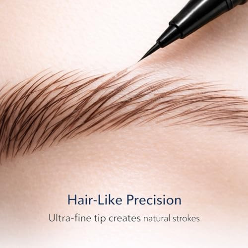 Microblading Eyebrow Pencil Waterproof Long Lasting Ultra Fine Brow Pencil For Natural Defined Hair Like Strokes Taupe