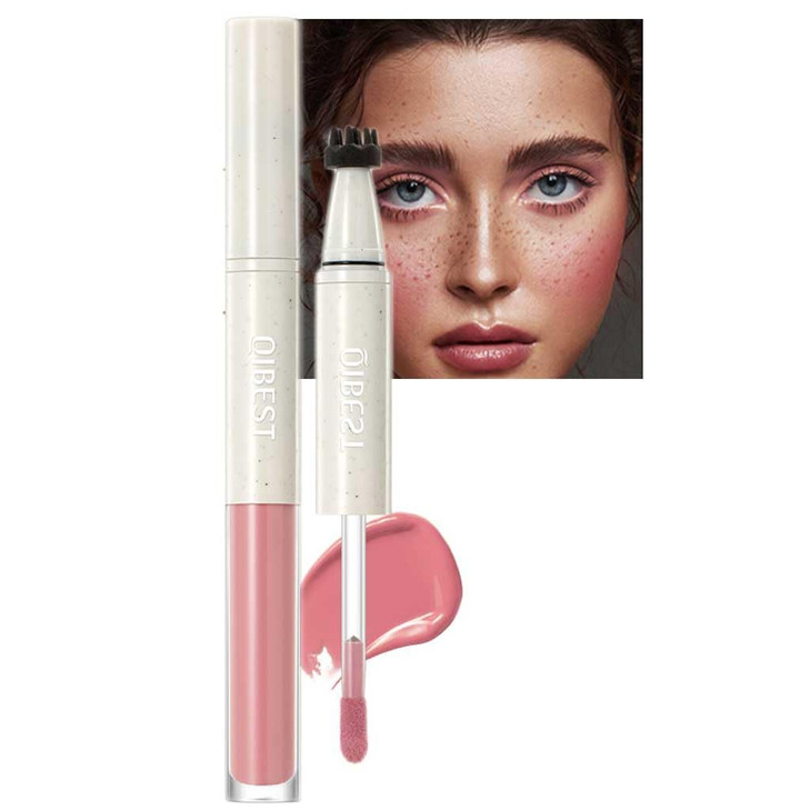 Double Headed Freckle Stamp Pen 2 In 1 Faux Freckle Stamp And Soft Liquid Blush Duo Waterproof Long Lasting Freckles Tattoo Marker For