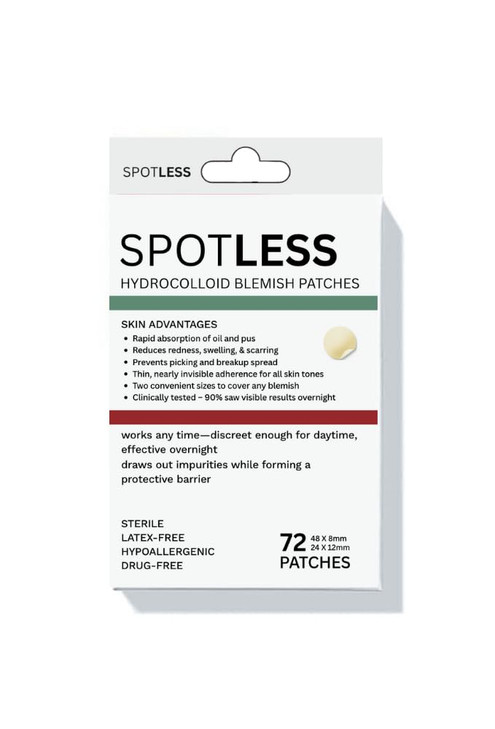Hydrocolloid Pimple Patches 72 Count 2 Sizes Thin And Invisible Overnight Blemish Dots For Whiteheads Latex Free Drug Free Spotless