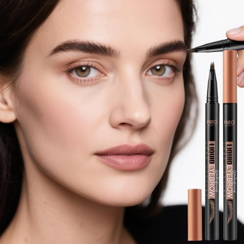 Heci Beauty Microblading Eyebrow Pen For Women 0.1Mm Ultra Brush Tip Long Lasting Liquid 4D Brow Pen Natural Hair Like Brow Pencil Smudge
