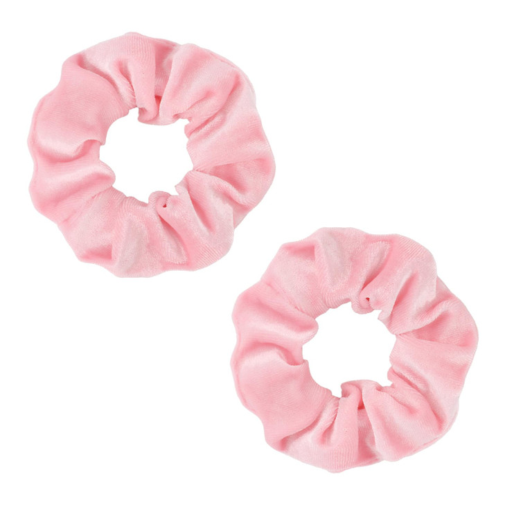 Semato 2 Pcs Velvet Light Pink Scrunchies Hair Ties Scrunchies For Women Girls Hair Accessories Elastic Hair Ponytail Holder