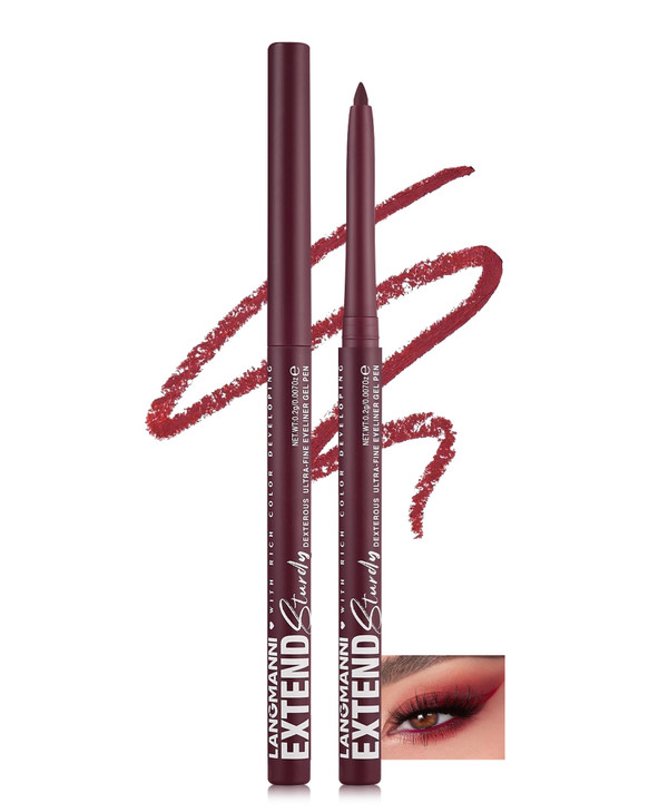 Burgundy Eyeliner Pencil Matte Waterproof Long Lasting Eye Liner Pencils