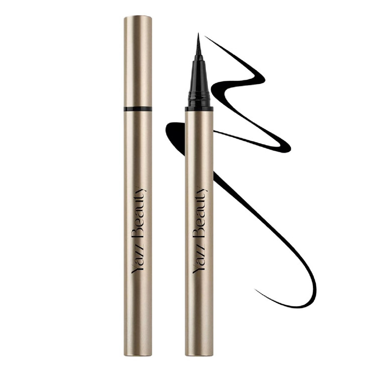 Yazzbeauty Smudge Proof Liquid Eyeliner Pen Long Lasting Matte Black Quick Dry Precise Tip For Bold And Defined Eyes All Day Wear Sweat And