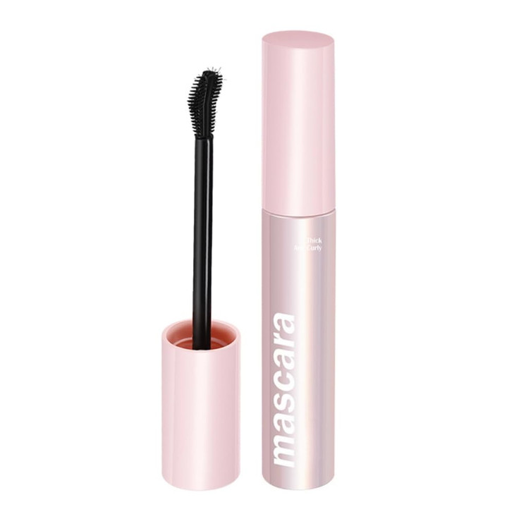 Mascara In Black Waterproof Mascara With Special Brush For Sparse Short Eyelashes No Clumping Easy To Apply Natural Long Lasting