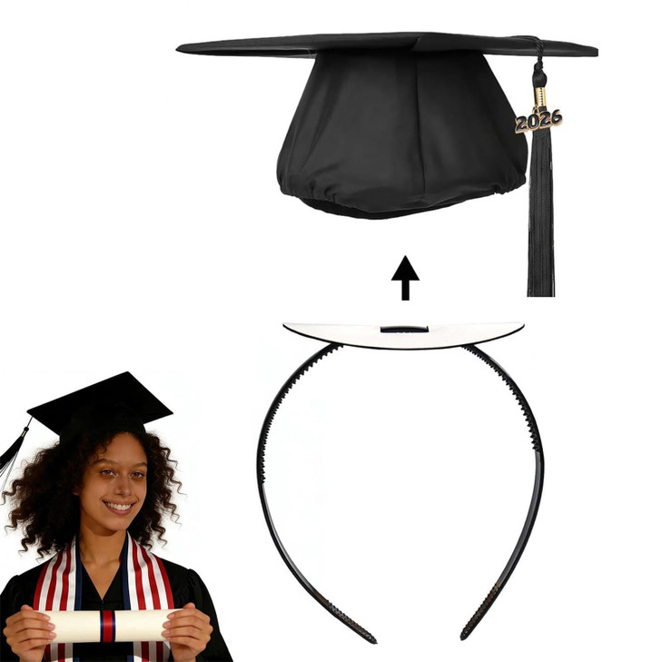 Zeyer Graduation Cap Headband Stabilizer Headband Anti Slip Hair Band For Women Hat Accessories For Graduates And Students