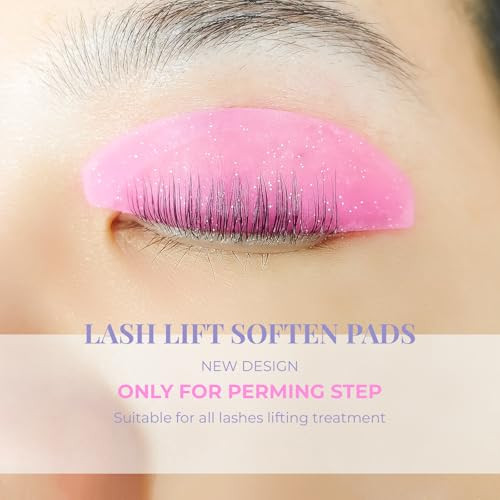 Lomansa Ultra Thin Flat Lash Lift Shields Silicone Lash Lift Pads For Step 1 Perming 2 Pair