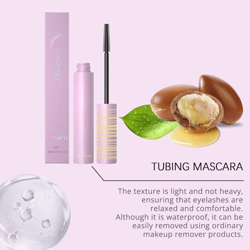 5D Silk Fiber Lash Mascara For Lashes Lengthening And Thick Long Lasting And Smudges Proof Eyelashes Mascara