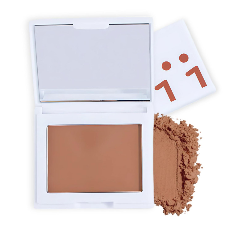 Dark Matte Compact Powder Makeup Oil Control Poreless Finish 0.32Oz