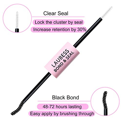Lash Bond And Seal Mascara For Long Lasting Waterproof Eyelash Extensions 5Ml Plus 5Ml
