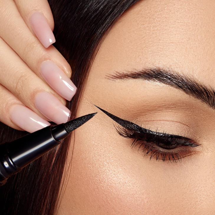 K7L Liquid Black Eyeliner With Felt Tip Waterproof Long Lasting Anti Smudge Smear Resistant