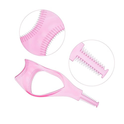 3Pcs 3 In 1 Plastic Makeup Upper Lower Eye Lash Mascara Shield Guard Applicator Eyelashes Curlers Cosmetic Mascara Eyelash Comb Applicator