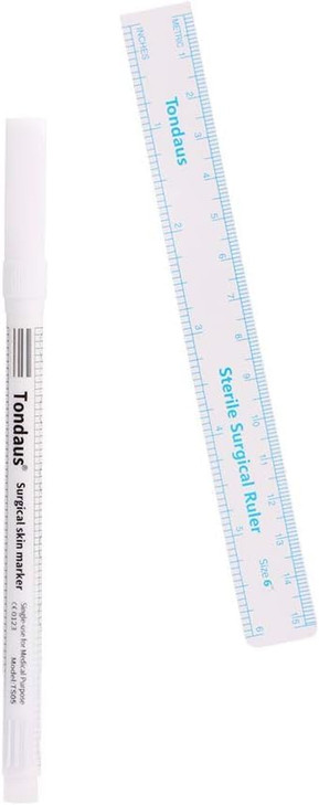 1 Set White Tattoo Tip Markers Skin Marker Pen Tattoo With Paper Ruler For Eyebrow Lips Skin Beauty And Personal Care Easy To Use Eyebrow