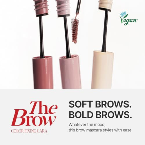 Espoir The Brow Color Fixing Cara 4 Fake Bleach Easy Fixing Without Clumping With Skinny Brush Long Lasting And Smudge Proof Eyebrow Mascara